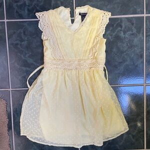 Xtraordinary Silk Yellow Dress Girl’s 5 Pattern